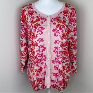 Talbots Woman Petites Cardigan Pink Size 2XP